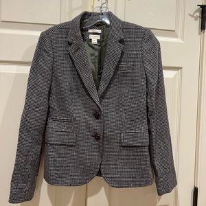 J Crew Sz 0 Women’s Houndstooth Blazer